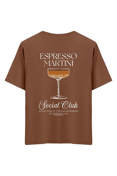 Mounte Bianca Unisex Espresso Martini - Oversize T-Shirt
