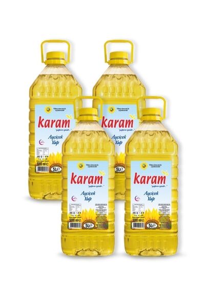 Karam Ayçiçek Yağı 4 x 5 lt