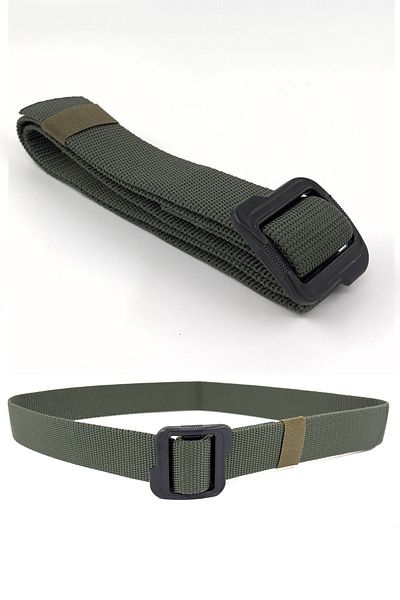 Asker Kolisi Khaki Plastic Buckle Outdoor Tactical Belt Bandolier