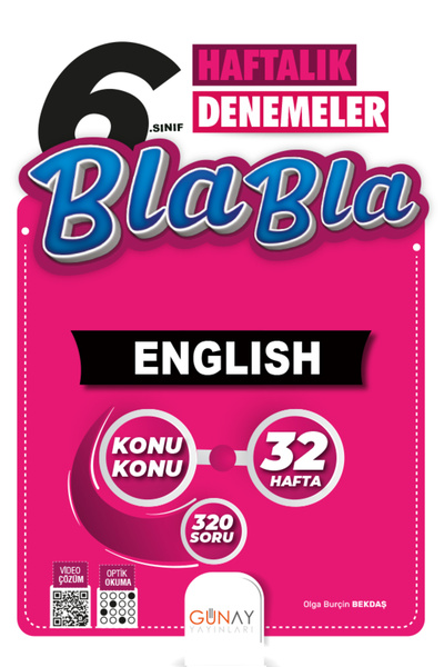 Günay Yayınları GÜNAY YAYINCILIK 6.SINIF İNGİLİZCE BLA BLA 32 HAFTALIK DENEME...