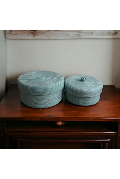 8 Ekim Tasarım Atölyesi سلة مزخرفة مكونة من قطعتين - صناعة يدوية وتصميم أنيق