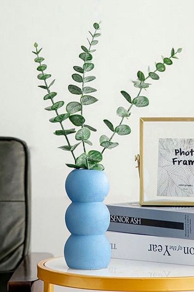 LALEZEN HOME Βάζο με μπλε χάντρες 3 θέσεων