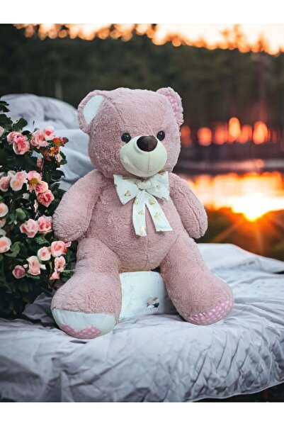 Hey Me Lisa Sevimli Peluş Pembe 80cm Ayı Oyuncak Ayıcık En Güzel Hediyeler