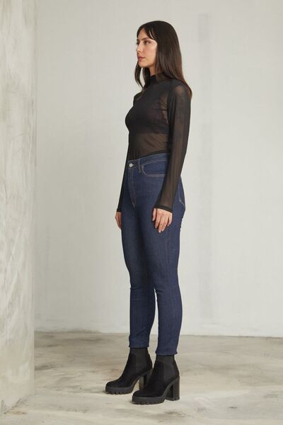 Kutaf Skinny Jeans Düz Kadın Pantolon