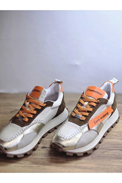 Missmamma deri spor ayakkabı günlük ortopedik taban