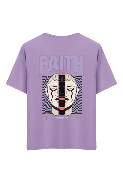 Mounte Bianca Unisex Faith - Oversize kroj T-shirt