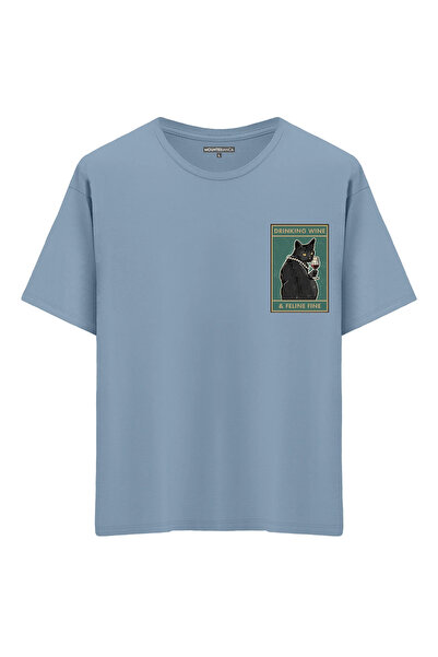 Mounte Bianca Unisex Feeline Fine - Oversize kroj T-shirt