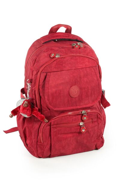 İMAKS 571 Krinkıl / Klinkır Водонепроникний Легкий Багатокімнатний Середній Шкільний, Спортивний, Рюкзак Бордовий/Червоний 3D