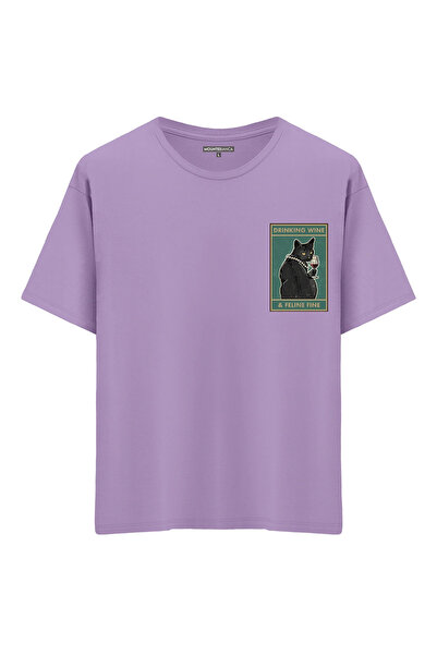 Mounte Bianca Unisex Feeline Fine - Oversize kroj T-shirt