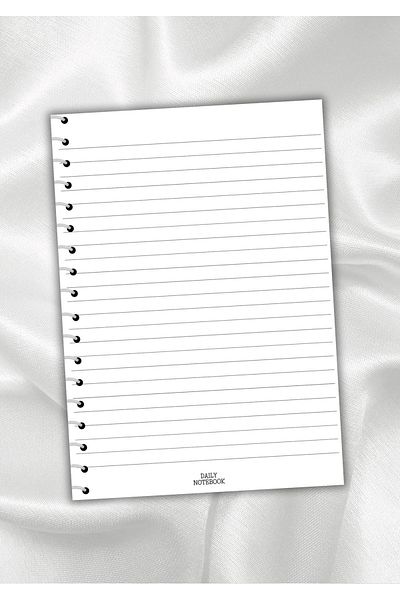 daily notebook Kuromi Spiral Ruled Notebook, 64 Pages, A4