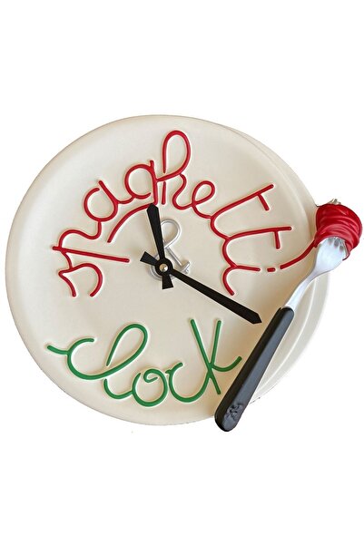 Antartidee Spagetti Tabağı Duvar Saati / Spaghetti Plate Wall Clock