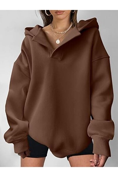 MOONBULL Φούτερ Unisex Oversize με κουκούλα