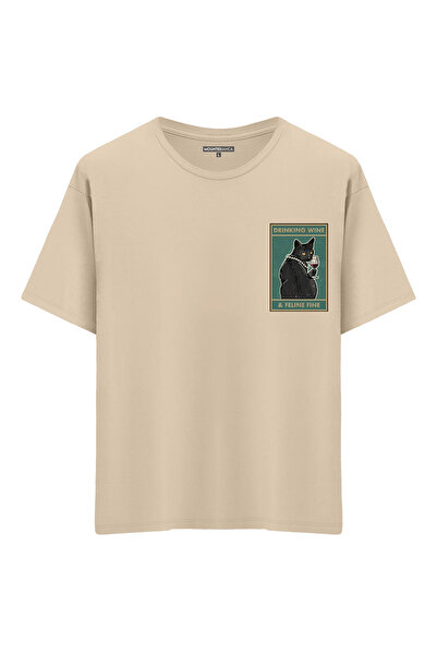 Mounte Bianca Unisex Feeline Fine - Oversize kroj T-shirt