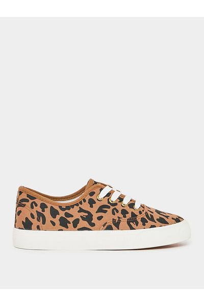 Styli Animal Print Casual Skater Shoes