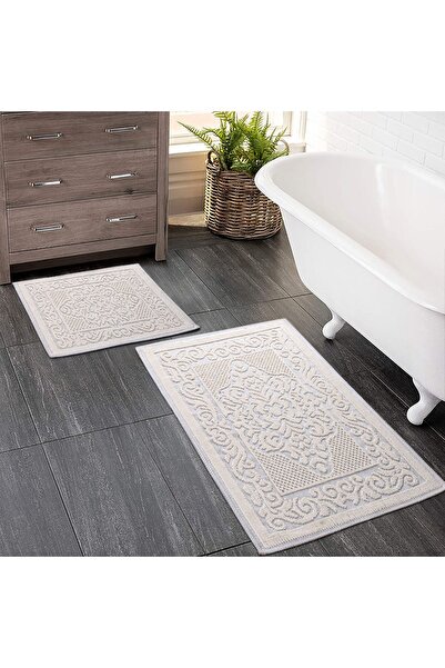 WOOF HOME 2 Li Bukle Banyo Takımı (BANYO TEKSTİLİ/MODERN/DOĞAL/SADE/ŞIK KAYMA...