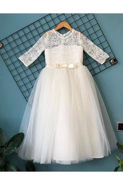 Mashotrend Lace Evening Dress and Children's Dress - Graduation Dress with Tarlan