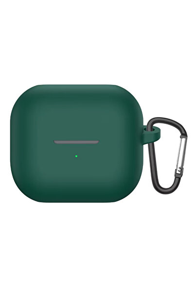 Microsonic Samsung Galaxy Buds 3 Pro Kılıf Askılı Mat Silikon Koyu Yeşil