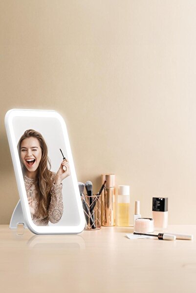 Polosmart PBS510 Şarjlı Ledli Makyaj Aynası Beyaz
