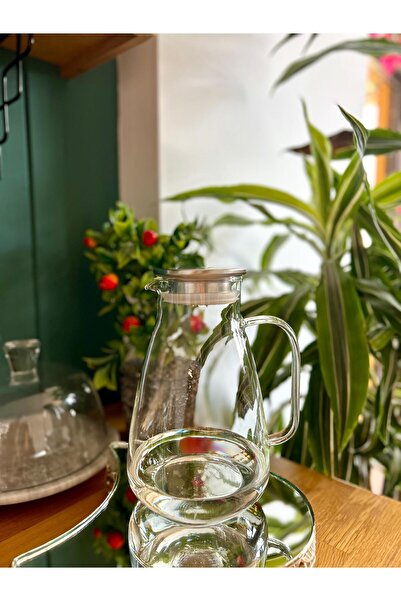 Luca Mia Sade Metal Kapaklı Cam Sürahi 2100 Ml