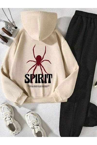 MELADYAN Sipirit Printed Children's Tracksuit Set - Hooded