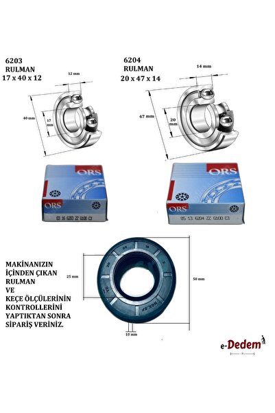 Arçelik Çamaşır Makinesi Kazan Rulman Keçe Takımı Pcd-1585135793951