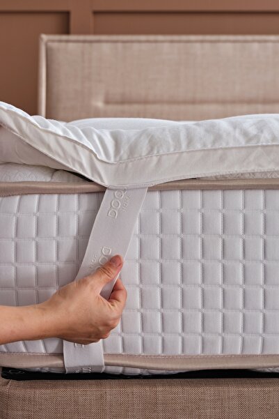 Doqu Home Bambu Yatak Pedi Beyaz - 180 x 200 cm