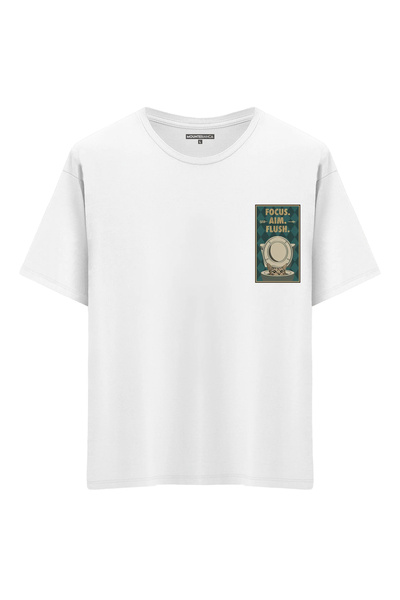 Mounte Bianca Unisex Focus Aim Flush - Oversize kroj T-shirt