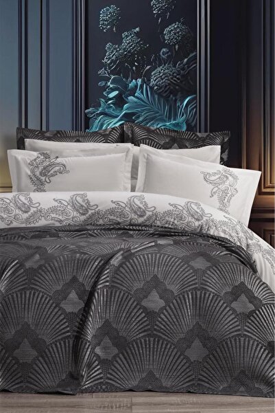 Çeyiz Diyarı Set de mireasă Firdevs, 7 piese, antracit