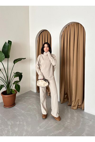 RASCHA Women's Beige Throat Oversize Thessaloniki Suit
