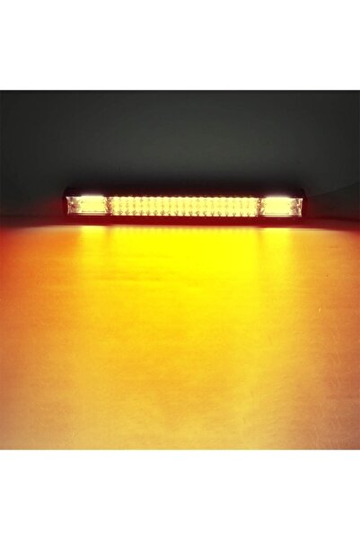 C9 Off Road 3 Sıra 270w Çift Modlu Led Lamba Beyaz Ve Turuncu Flaşlı 56 Cm 3030 Cree Led