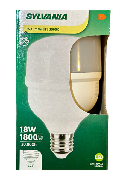 Sylvania 18W 3000K (Sarı Işık) E27 Duylu Torch Ampul