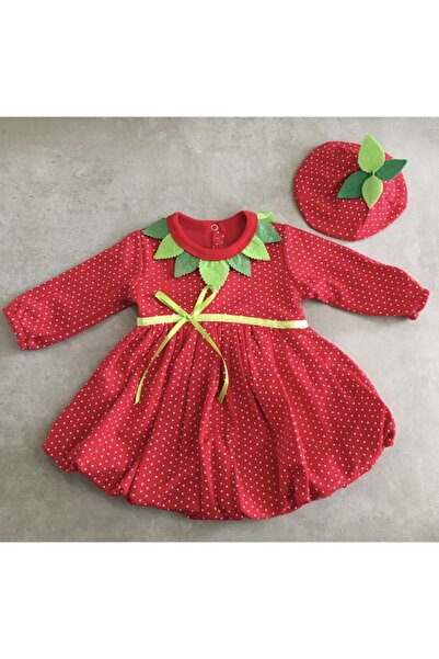 Babyrico Baby Girl Strawberry Dress 0-6 Months