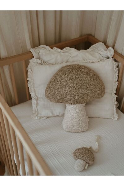 bohemoon وسادة فطر تيدي مشروم باللون البيج