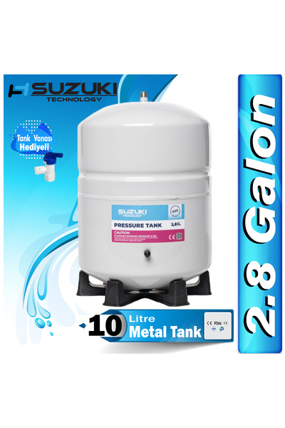 Genel Markalar Su Arıtma Deposu,Su Arıtma Tankı(2.8 Galon) 10 Litre Metal Tank