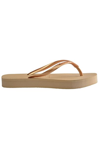 Havaianas Slim Flatform Gold Women's Slippers