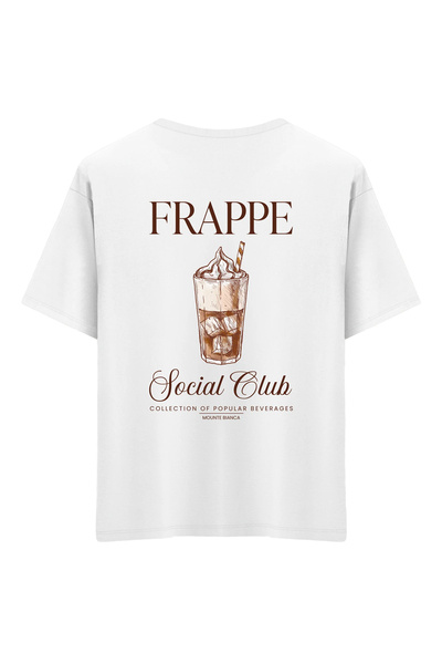 Mounte Bianca Unisex frappe - Oversize kroj T-shirt