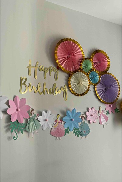 Partifabrik Prenses Tema Lüks Doğum Günü Parti Süs Seti