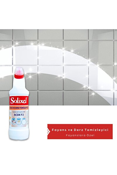 SOLİXEL Banyo Tuvalet Ve Lavabo 950 ml Fayans Ve Derz Dolgu Temizleyici 950 Ml(İKİLİ TEMİZLEYİCİ PAKETİ)