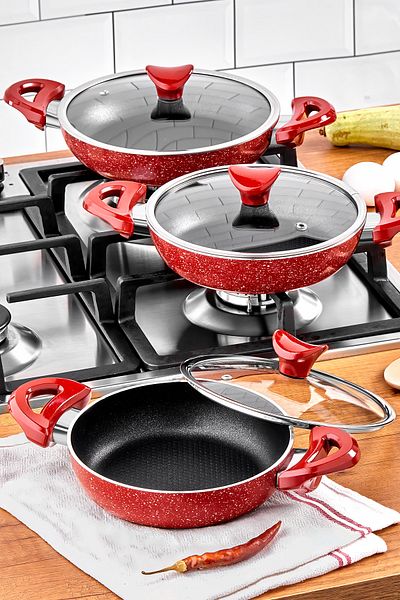 Taç Tactitan Granite 3-Piece Omelet Set - Tt 1103