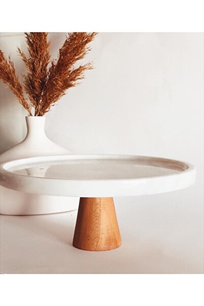 Madas Desıgn Mermer Sunumluk, Ayaklı Sunumluk, Kurabiyelik, Pasta Sunumu, Sun...