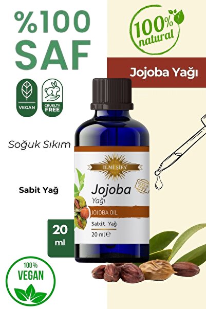 İLMİ ŞİFA Jojoba Yağı 20 ml (PARLAKLIK, CANLIK VE YUMUŞAKLIK)