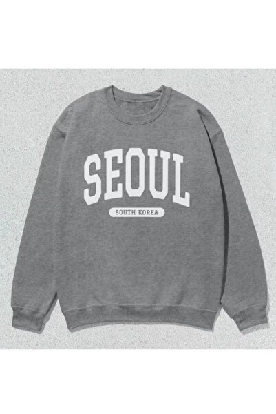 DAXİS Sportwear Company سويت شيرت برقبة دائرية مطبوع للجنسين من سيول