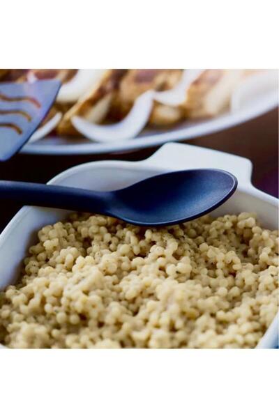 Tiesa Home 3-Piece Mini Plastic Spatula Spoon Fork Serving Set Set Black