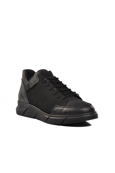 AYAKMOD Men's Casual Nubuck Shoes - Black 109
