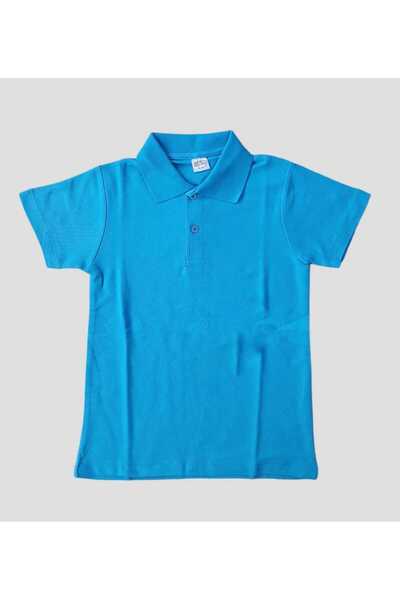 ESKİŞEHİR YUMURCAK Children's Polo Collar Short Sleeve Solid Color Tshirt