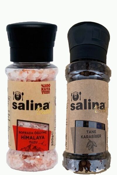 Salina SALİNA HİMALAYA TUZU 200GR +TANE KARABİBER 75 GR