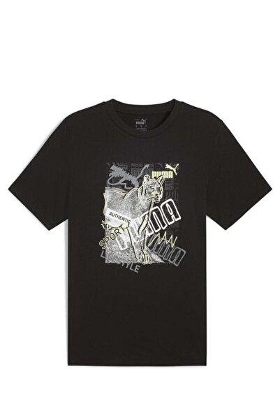 Puma ΓΡΑΦΙΚΟ 683213 01 Μπλουζάκι με στάμπα Μαύρο S-XXL