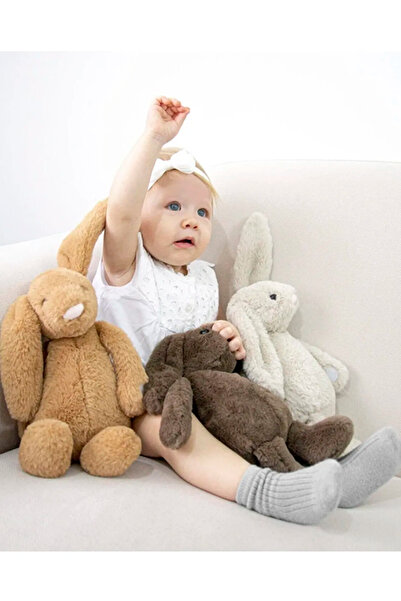 TRENDİMİZBİR Yumuşak Dolgulu Tavşan Oyuncak Bej