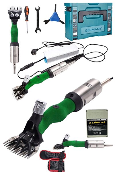 Germany Steel Şarjlı Bel Çantalı 4200w Güçlendirilmiş Adaptörlü Yeni Koyun Kırkma Makina Şarjlı