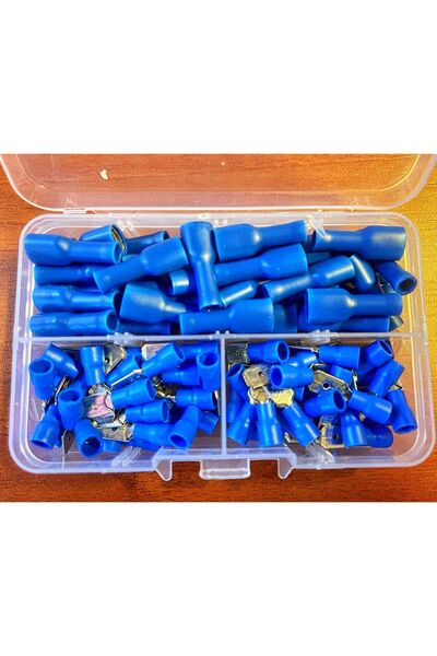 maasco 100 parça tam izoleli dışı pabuç ve erkek kablo ucu terminal set (kutulu)